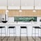 Designers Fountain Nova 60 Watt 1 Light Matte Black Pendant with Clear Seedy Glass Shade D283M-10P-MB - alternate 2